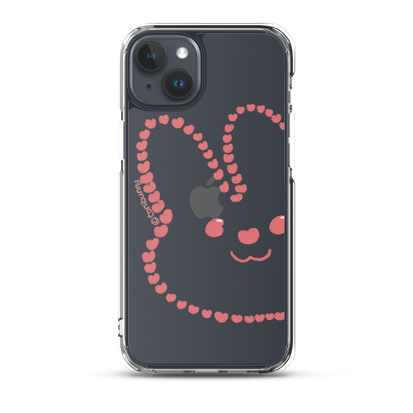 💖 Heart Bunny iPhone Clear Case 💖