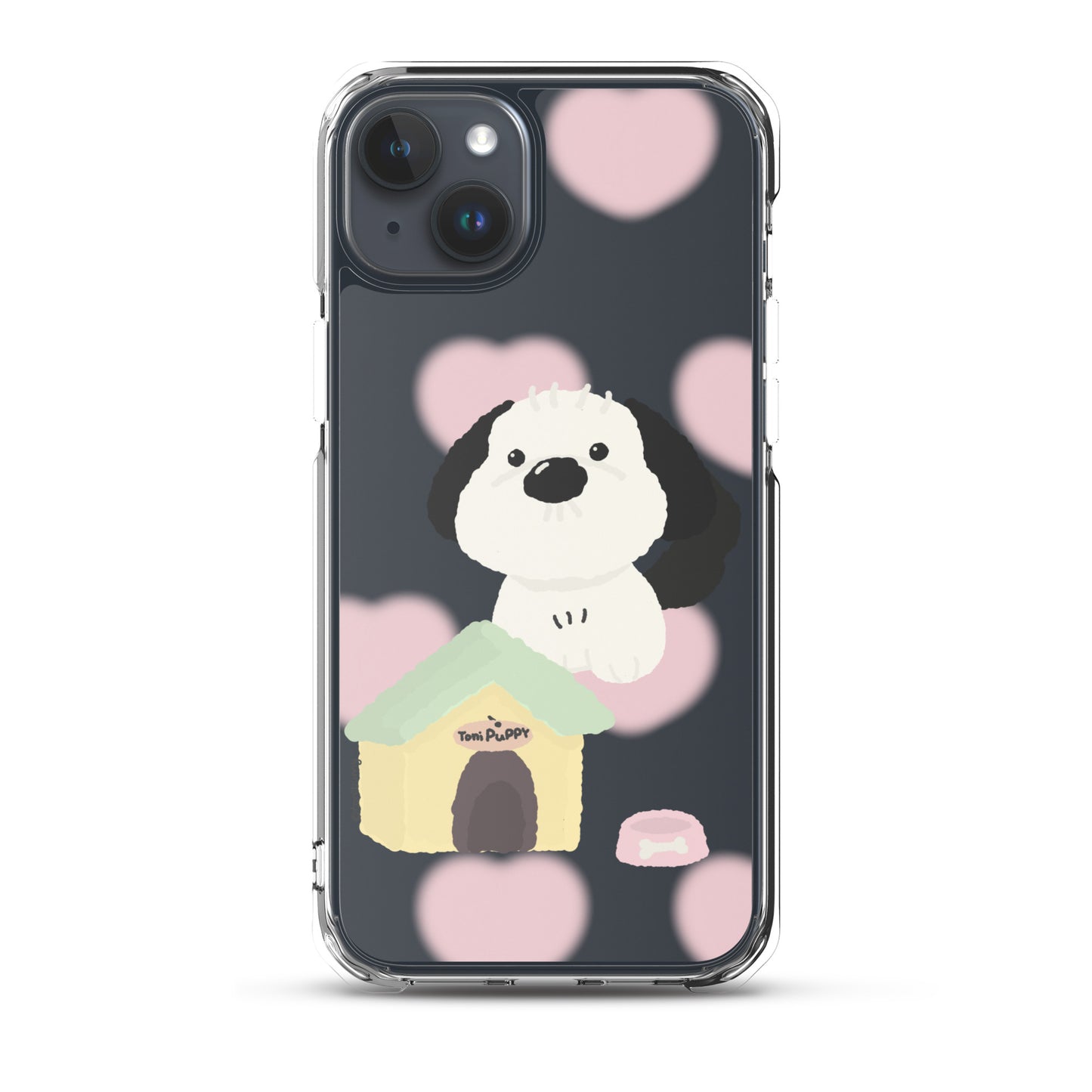 ๐ถ Pink Pattern ToniPuppy iPhone Clear Case ๐ถ