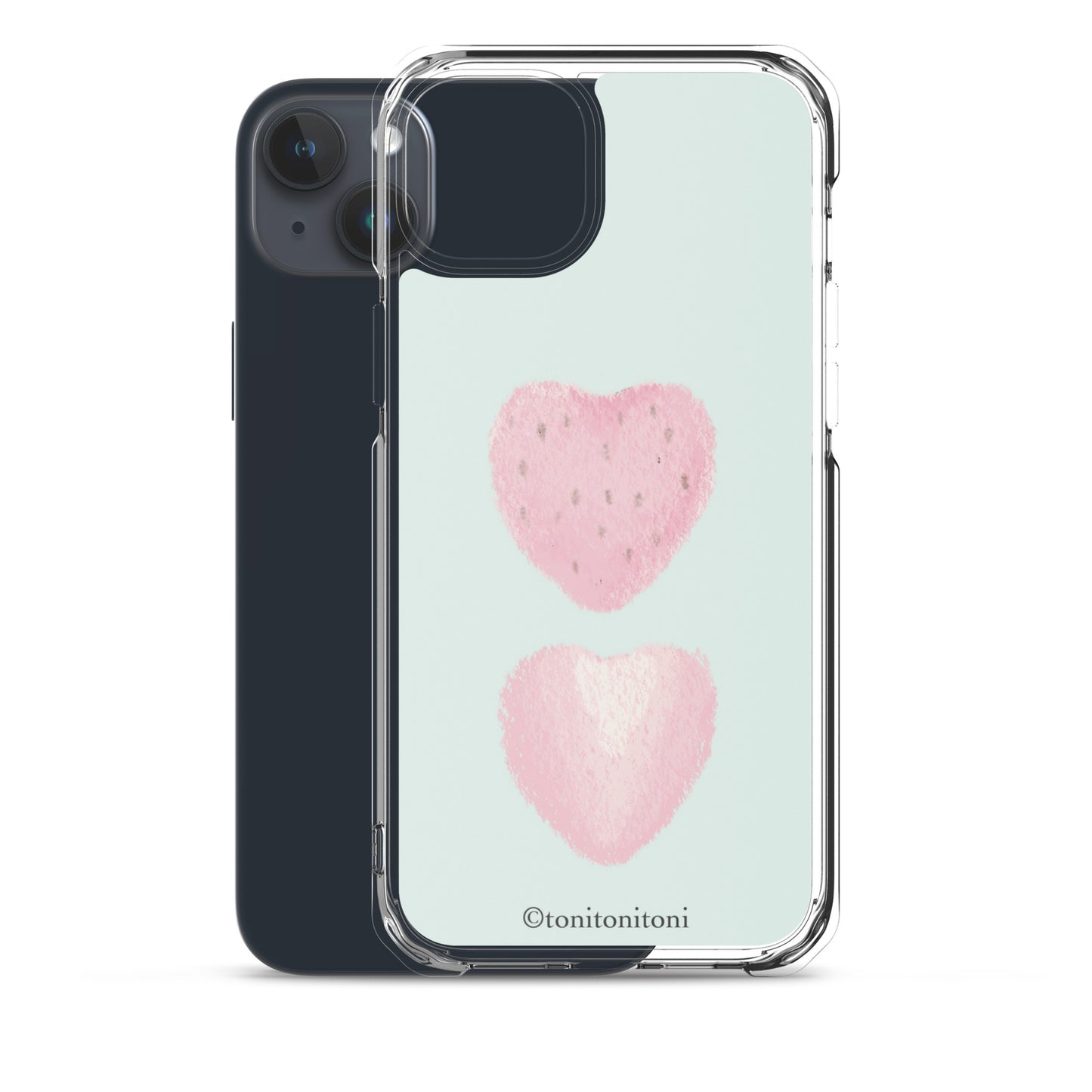 🍓Blue Strawberry iPhone Clear Case🍓