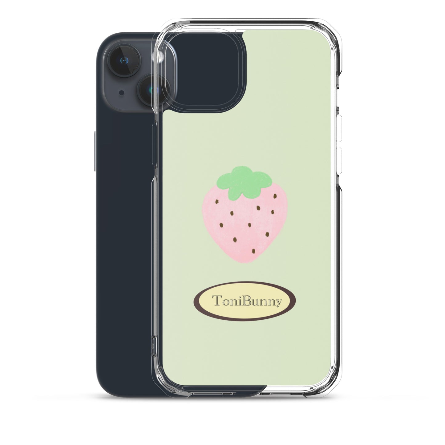 ๐ Green Strawberry iPhone Clear Case๐