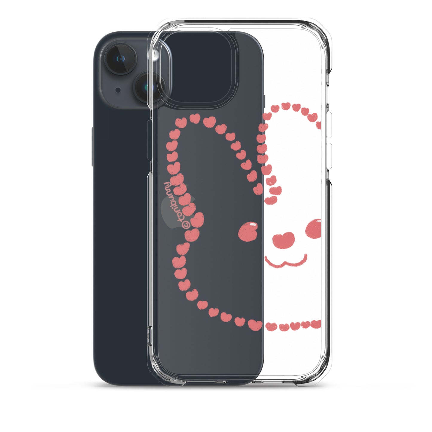 💖 Heart Bunny iPhone Clear Case 💖