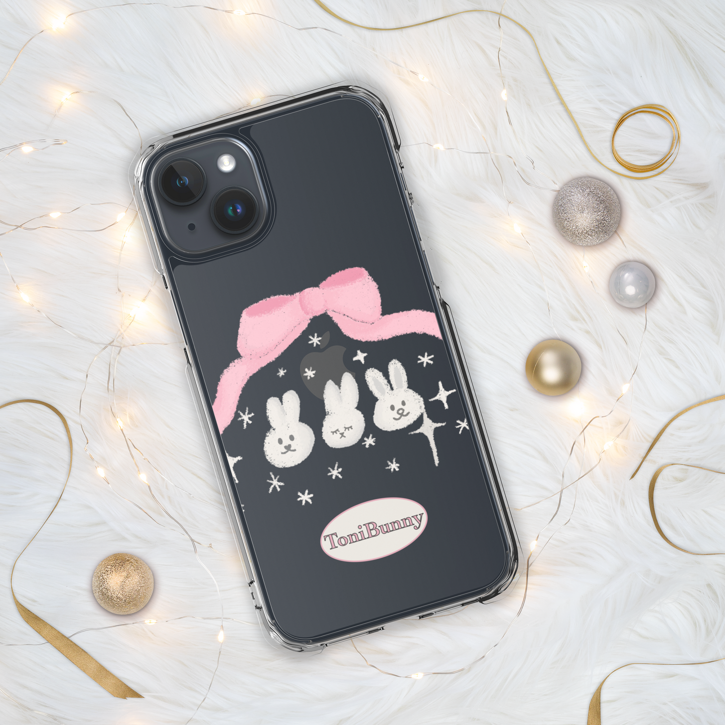 π ToniBunny Ribbon Bunny Friends iPhone Clear Case π