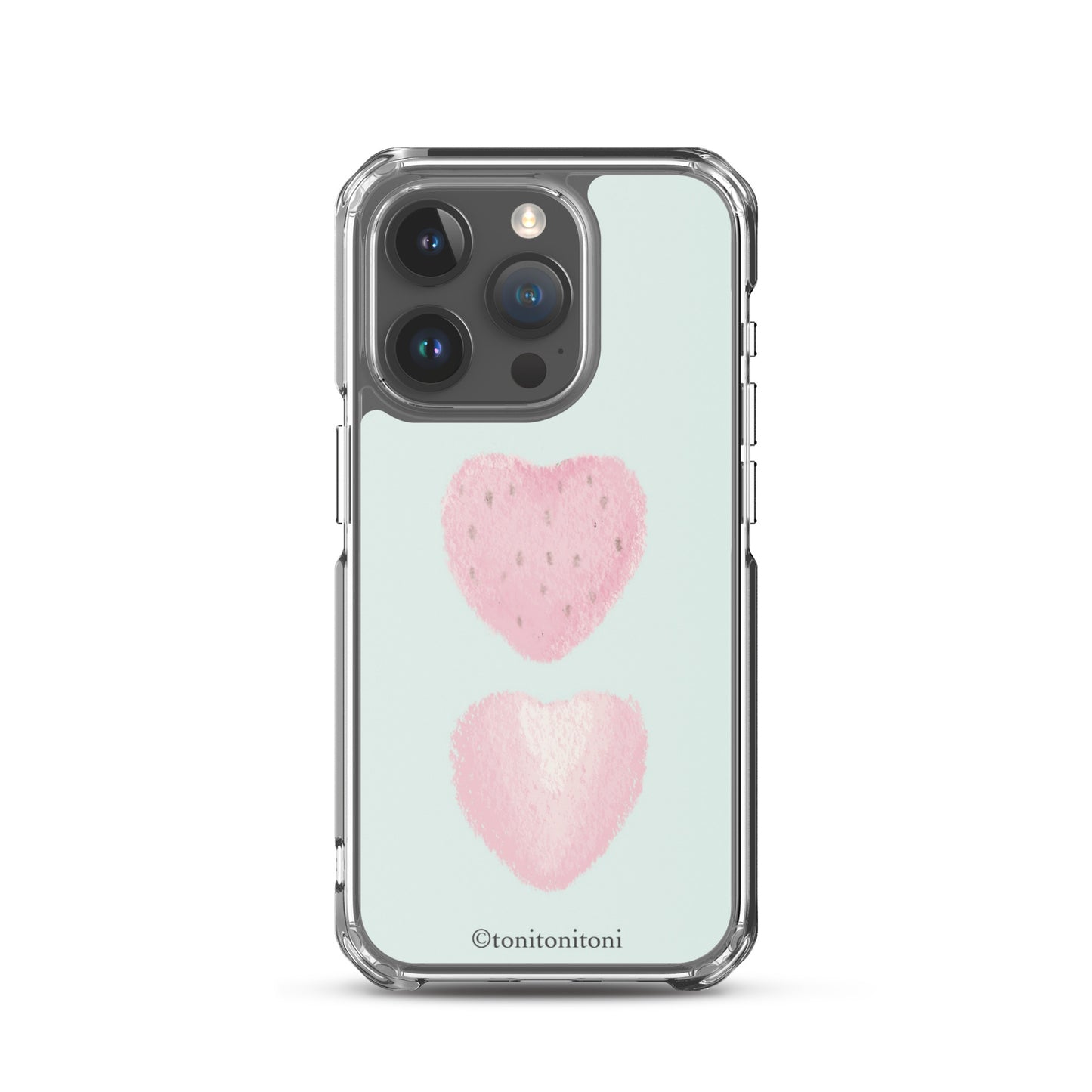 🍓Blue Strawberry iPhone Clear Case🍓