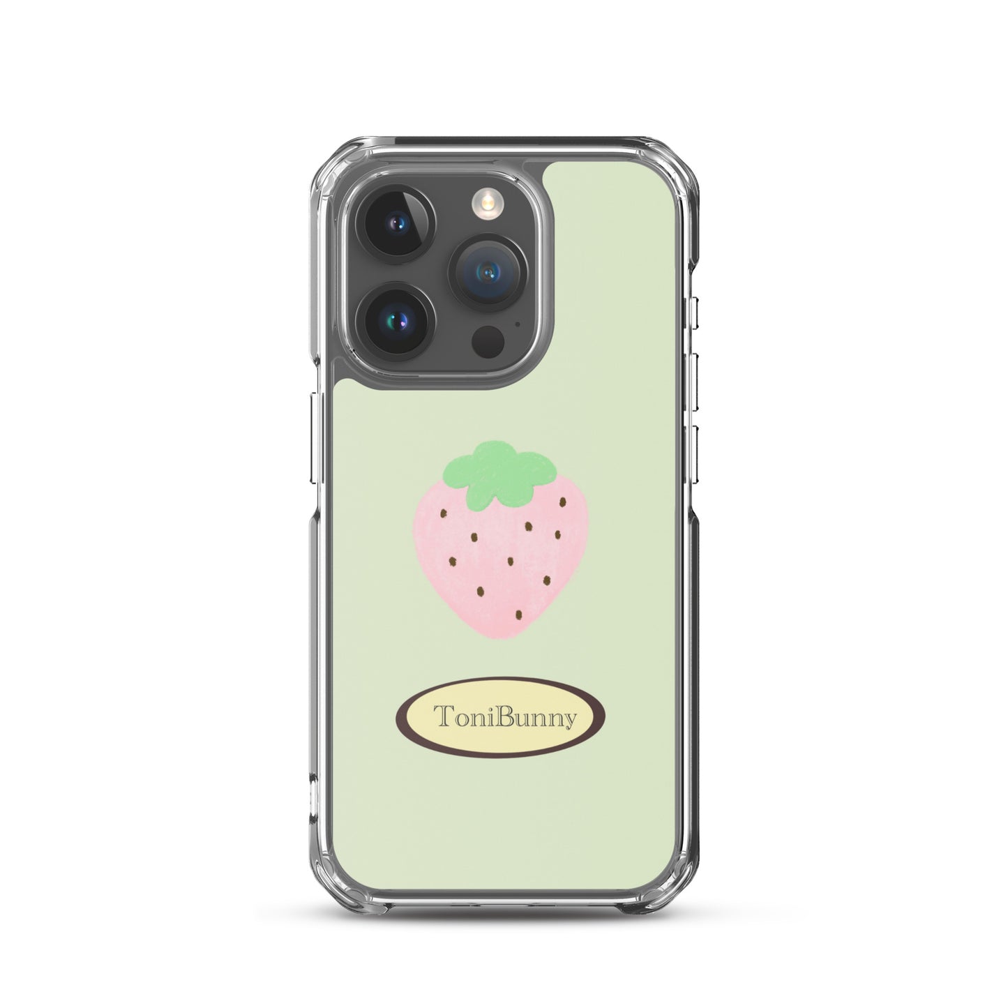 ๐ Green Strawberry iPhone Clear Case๐