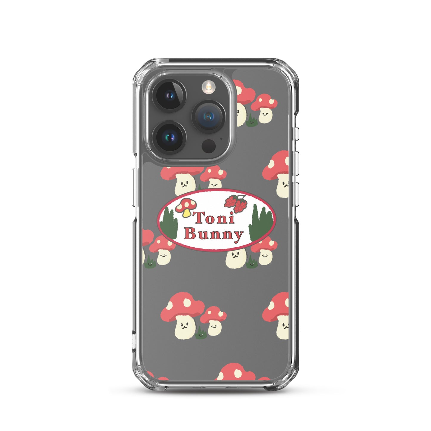 π ToniBunny Mushroom Logo iPhone Clear Case π