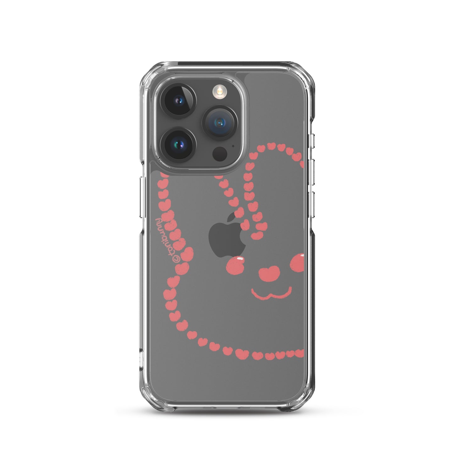 💖 Heart Bunny iPhone Clear Case 💖