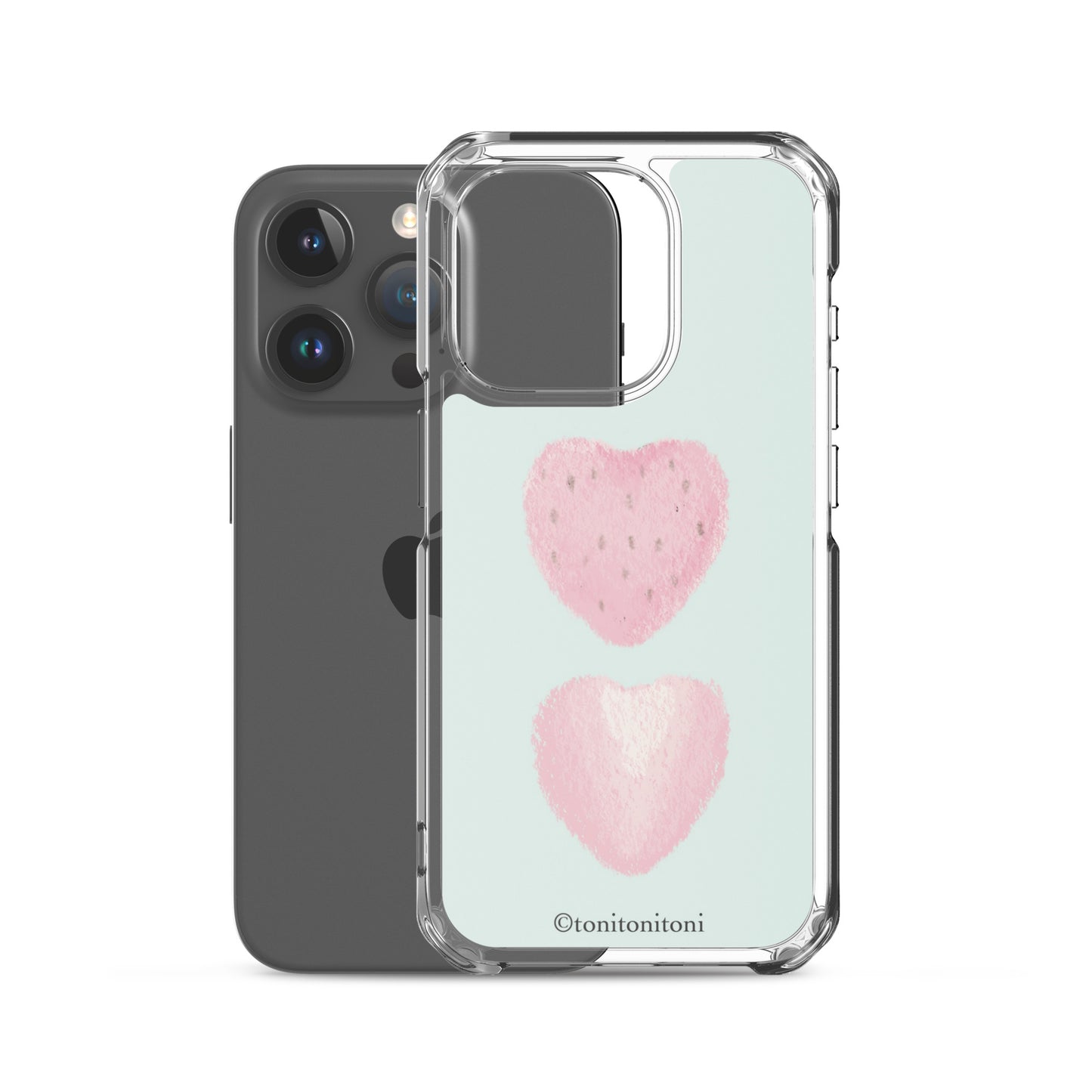 🍓Blue Strawberry iPhone Clear Case🍓
