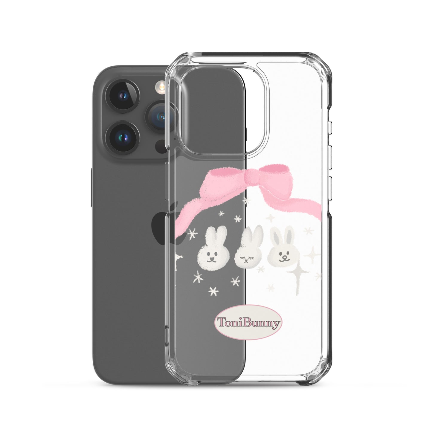 π ToniBunny Ribbon Bunny Friends iPhone Clear Case π