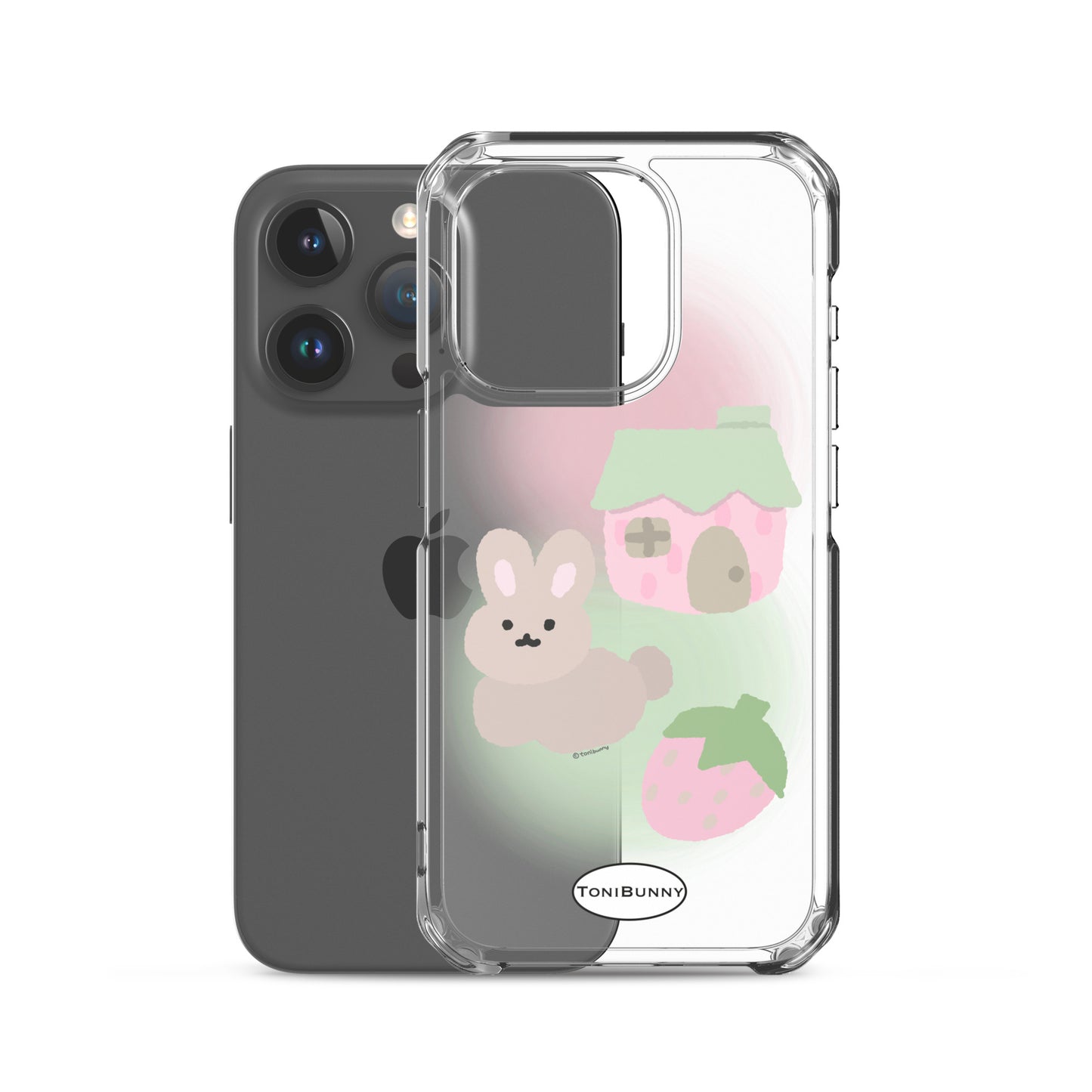 ๐ Pink ToniBunny Cottage iPhone Clear Case ๐