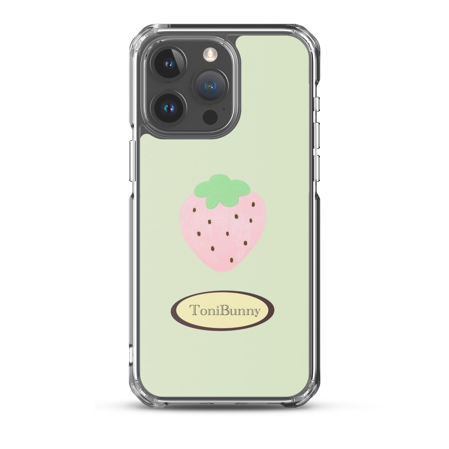 ๐ Green Strawberry iPhone Clear Case๐