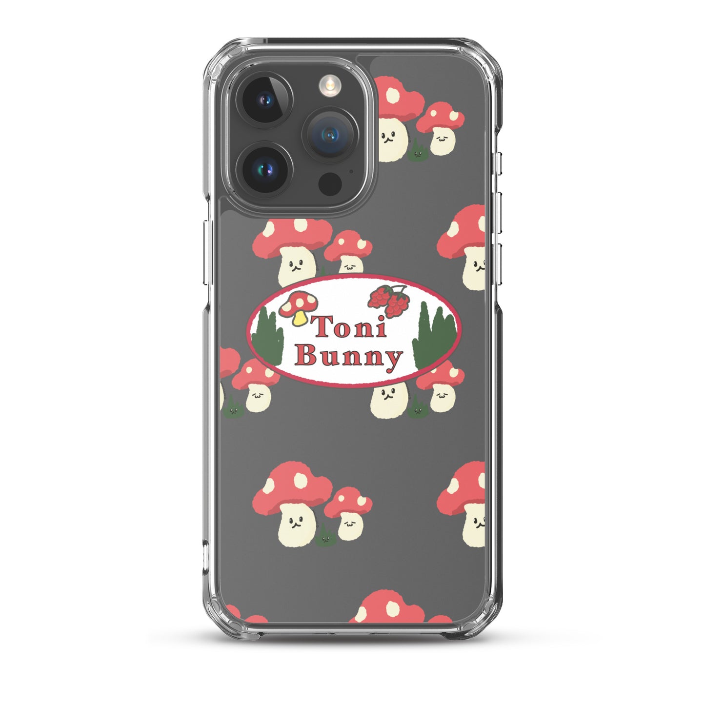 π ToniBunny Mushroom Logo iPhone Clear Case π