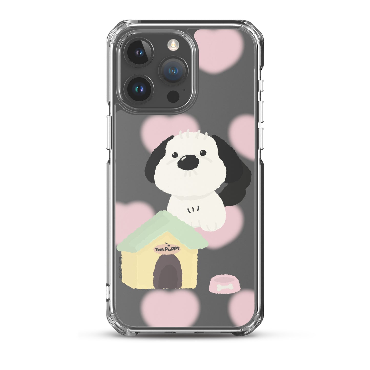 ๐ถ Pink Pattern ToniPuppy iPhone Clear Case ๐ถ