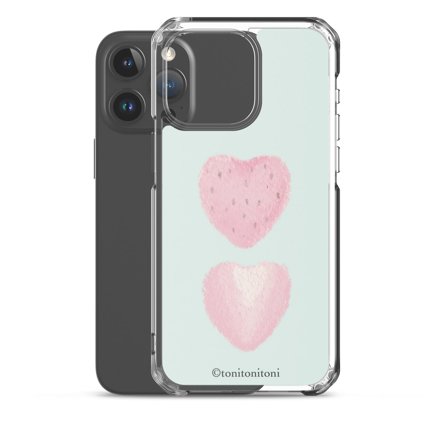 🍓Blue Strawberry iPhone Clear Case🍓