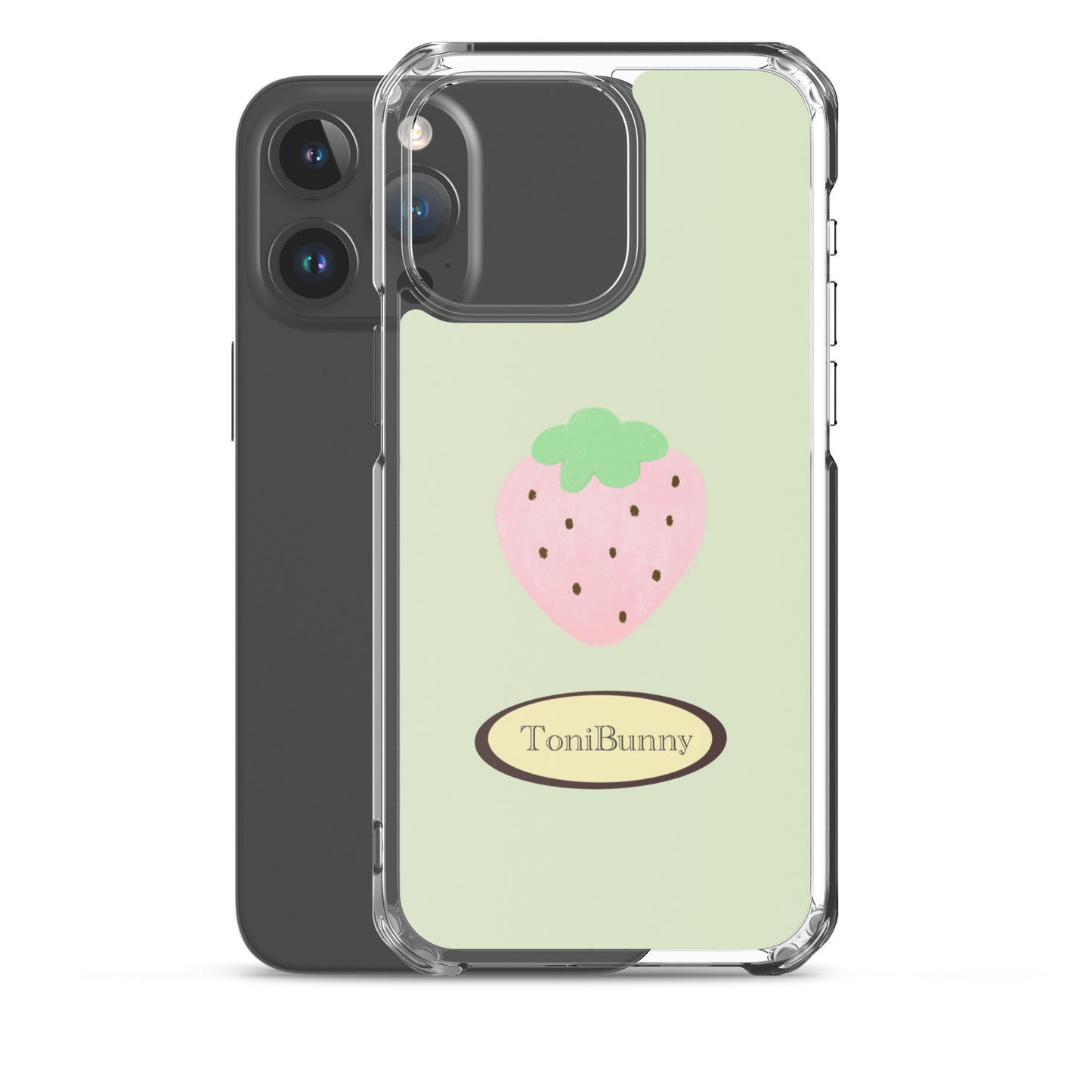๐ Green Strawberry iPhone Clear Case๐
