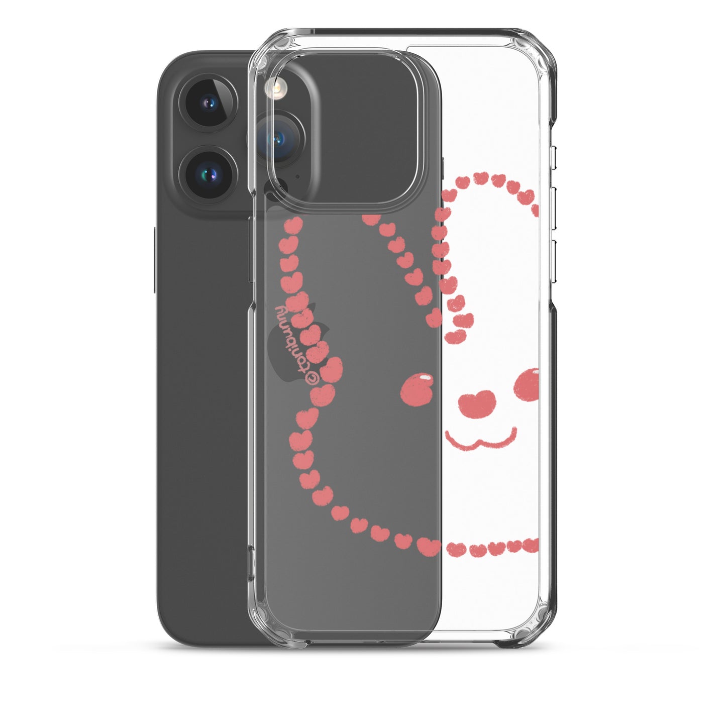 💖 Heart Bunny iPhone Clear Case 💖