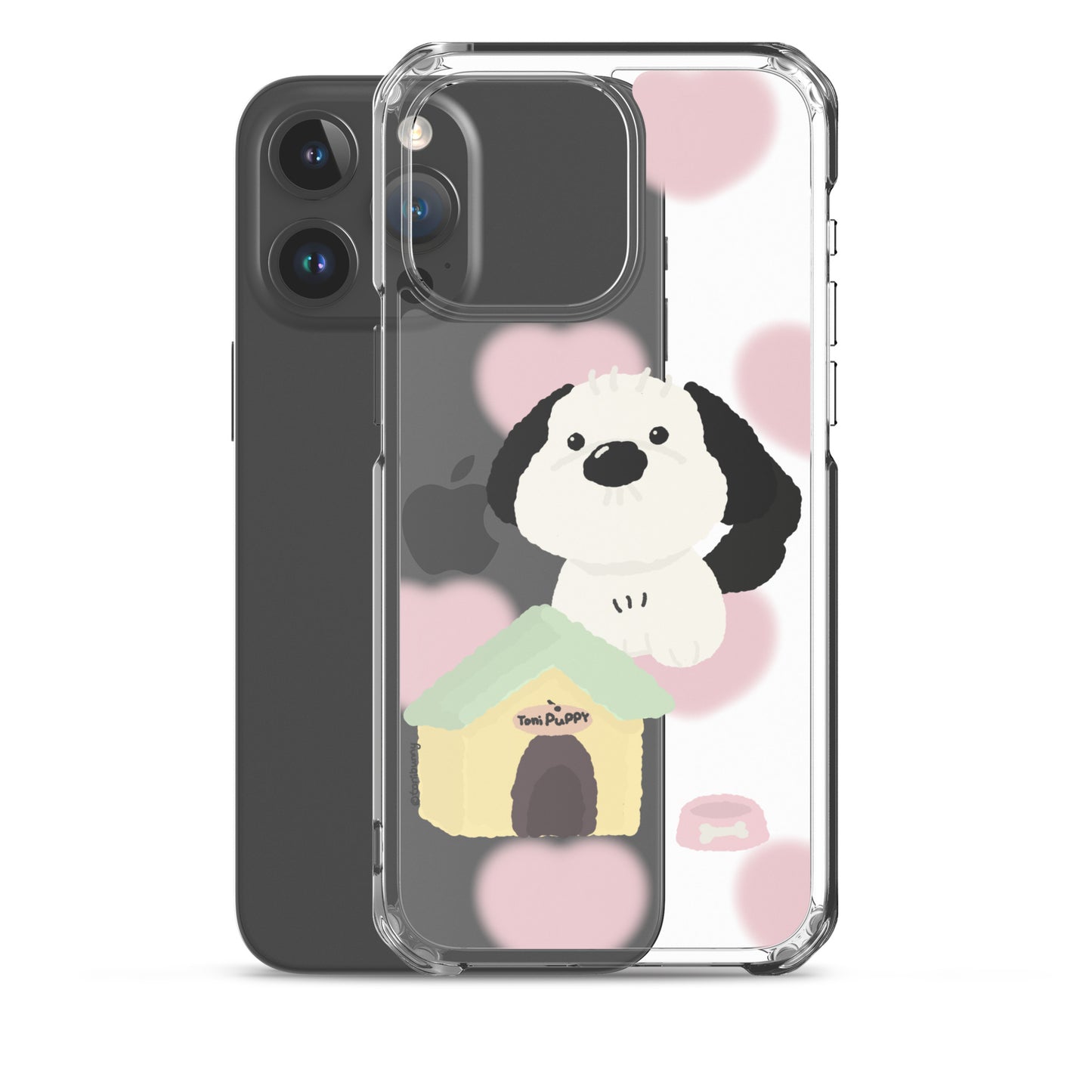๐ถ Pink Pattern ToniPuppy iPhone Clear Case ๐ถ