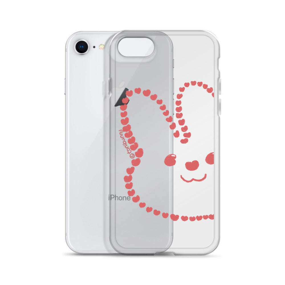 💖 Heart Bunny iPhone Clear Case 💖