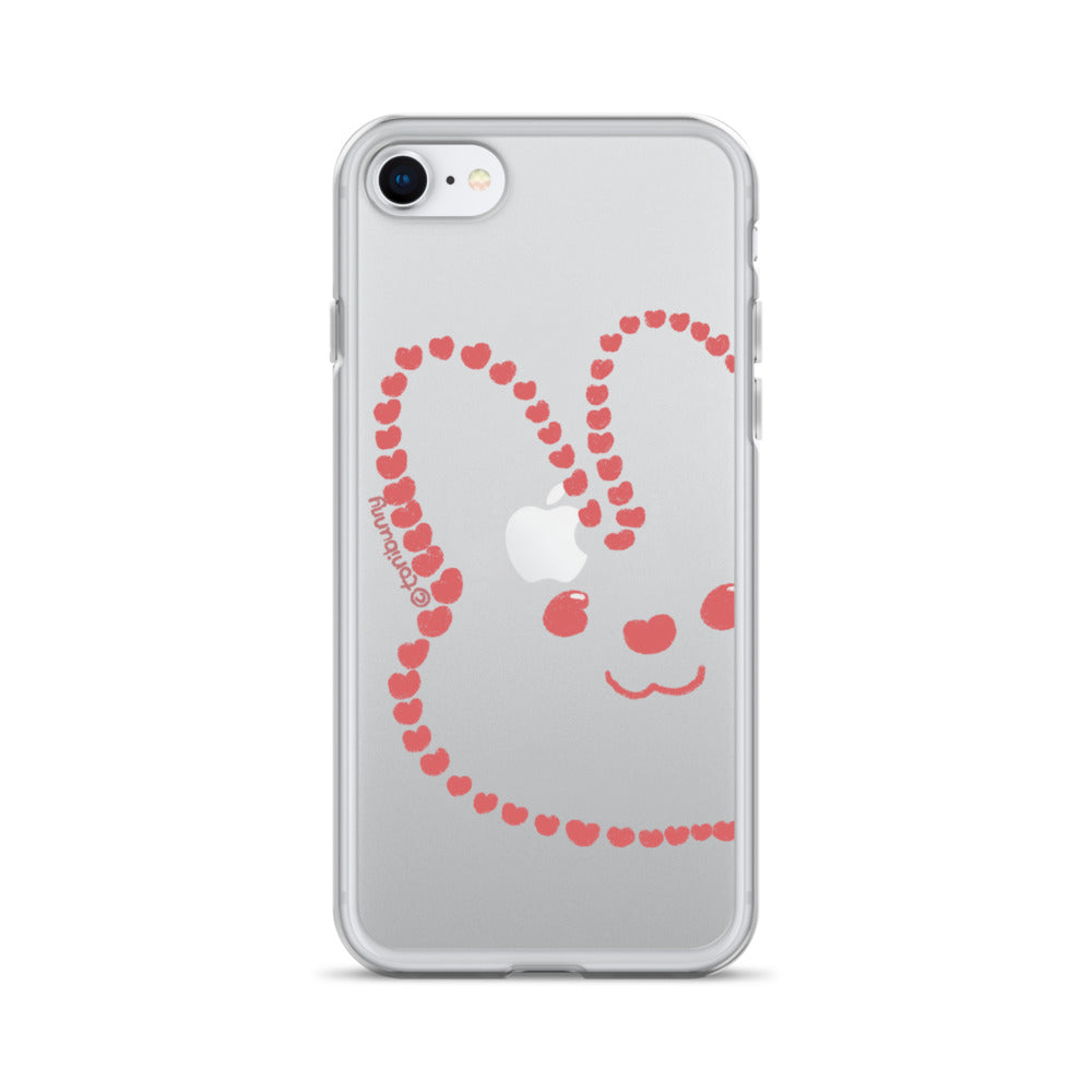 💖 Heart Bunny iPhone Clear Case 💖