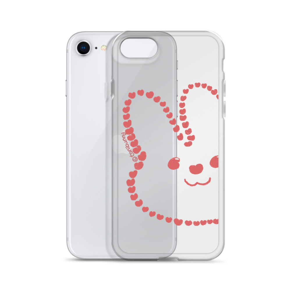 💖 Heart Bunny iPhone Clear Case 💖