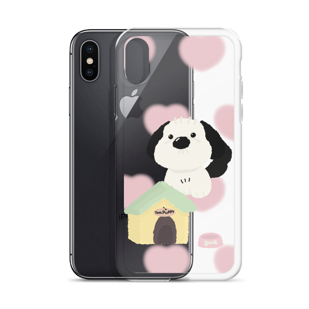 ๐ถ Pink Pattern ToniPuppy iPhone Clear Case ๐ถ