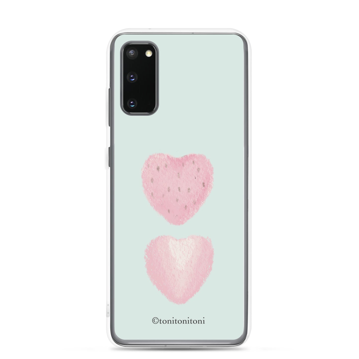 π Blue Strawberry Samsung Clear Case π