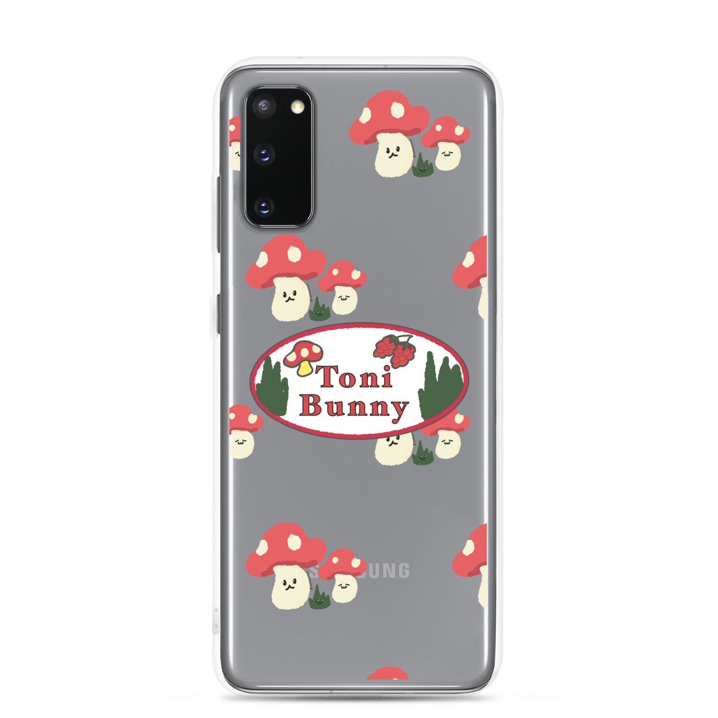 π ToniBunny Mushroom Logo Samsung Clear Case π