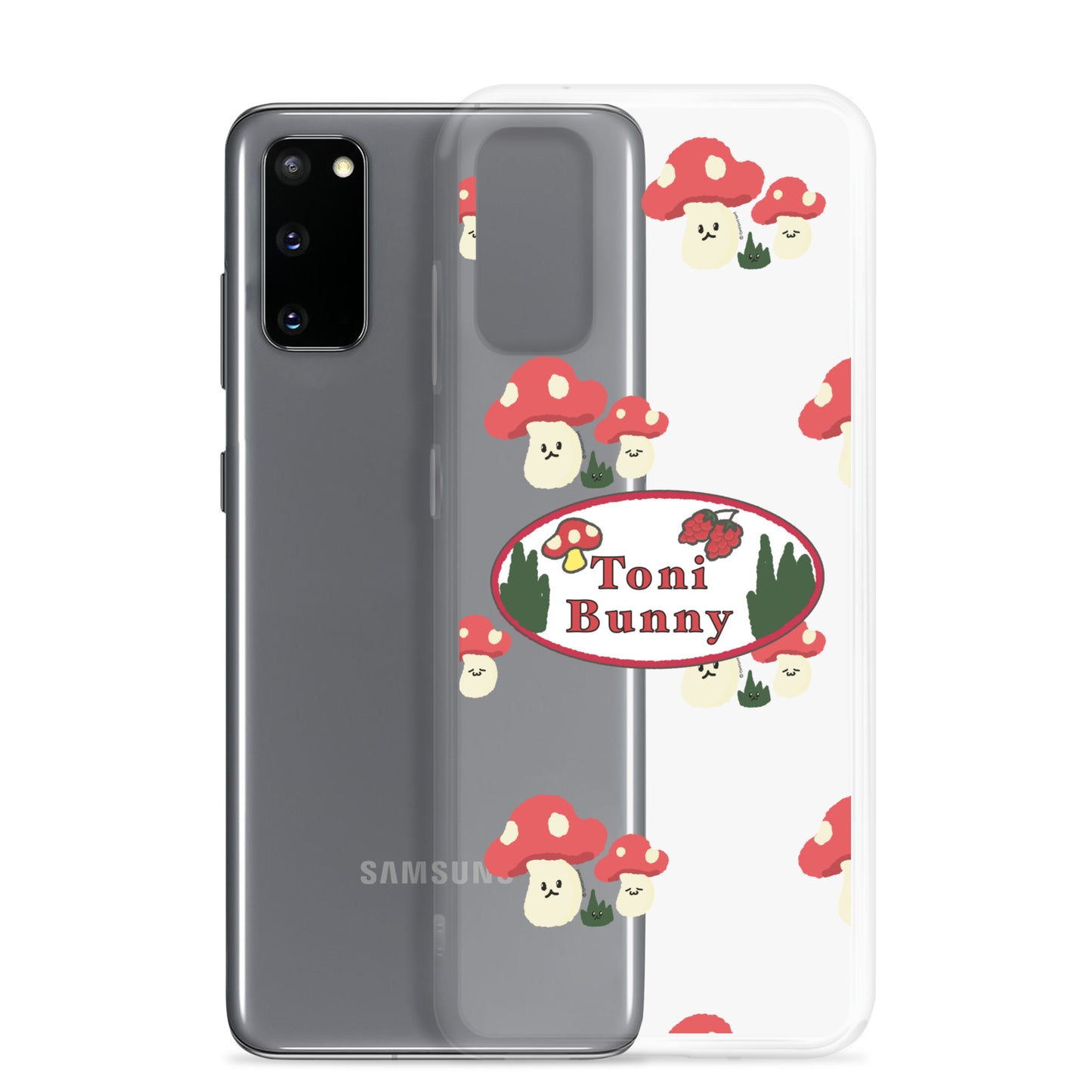 π ToniBunny Mushroom Logo Samsung Clear Case π