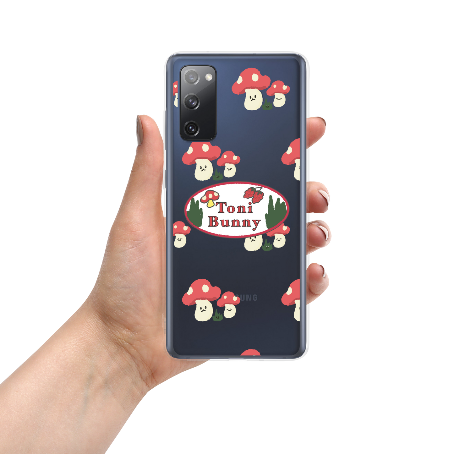 π ToniBunny Mushroom Logo Samsung Clear Case π