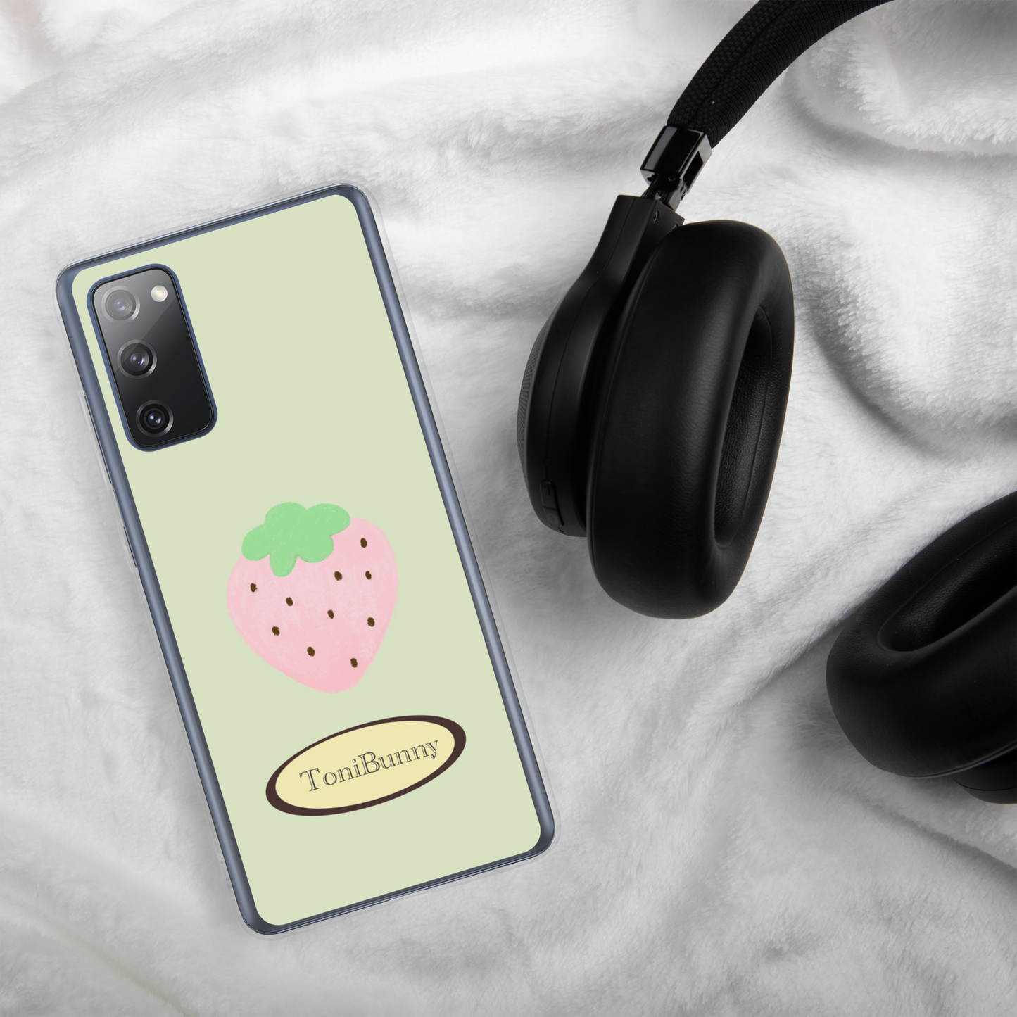 π Green Strawberry Samsung Clear Case π
