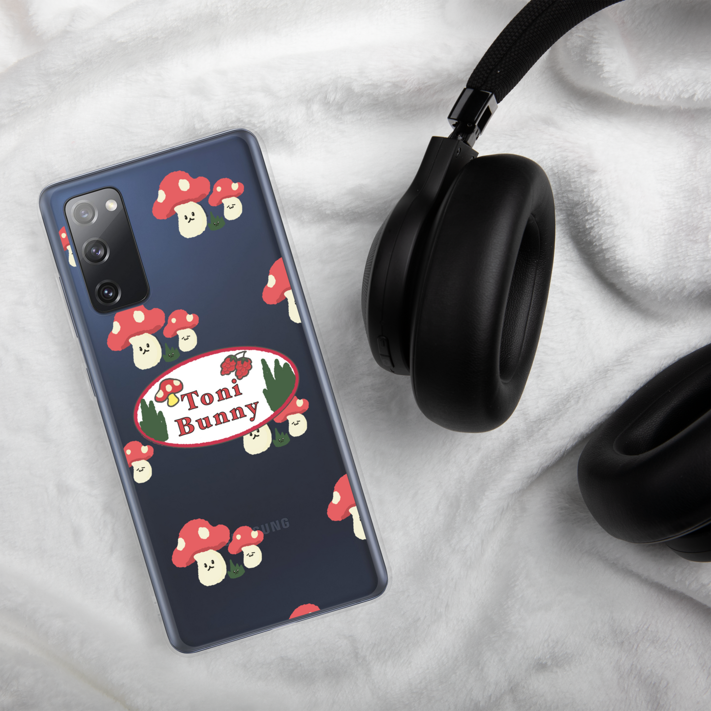π ToniBunny Mushroom Logo Samsung Clear Case π