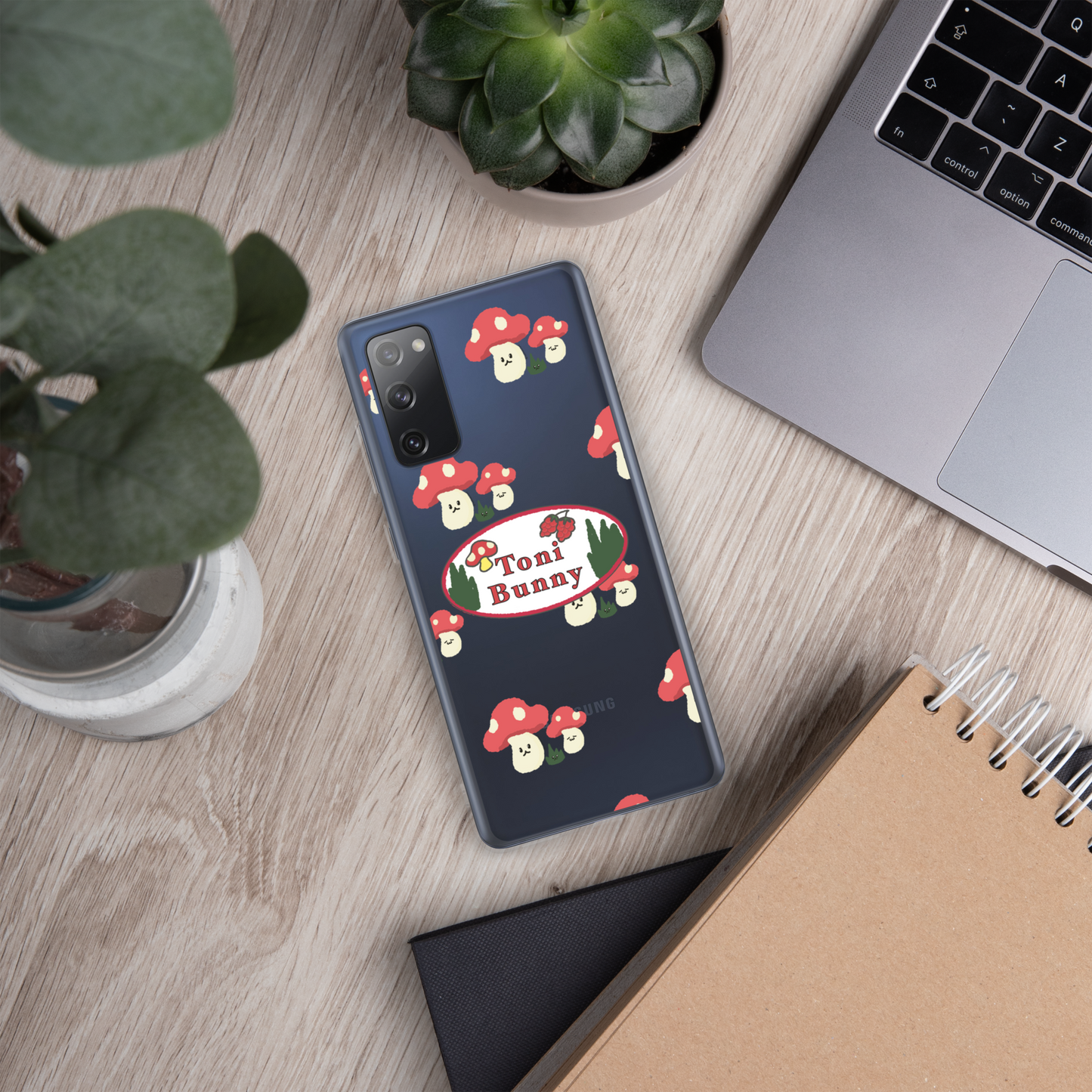 π ToniBunny Mushroom Logo Samsung Clear Case π