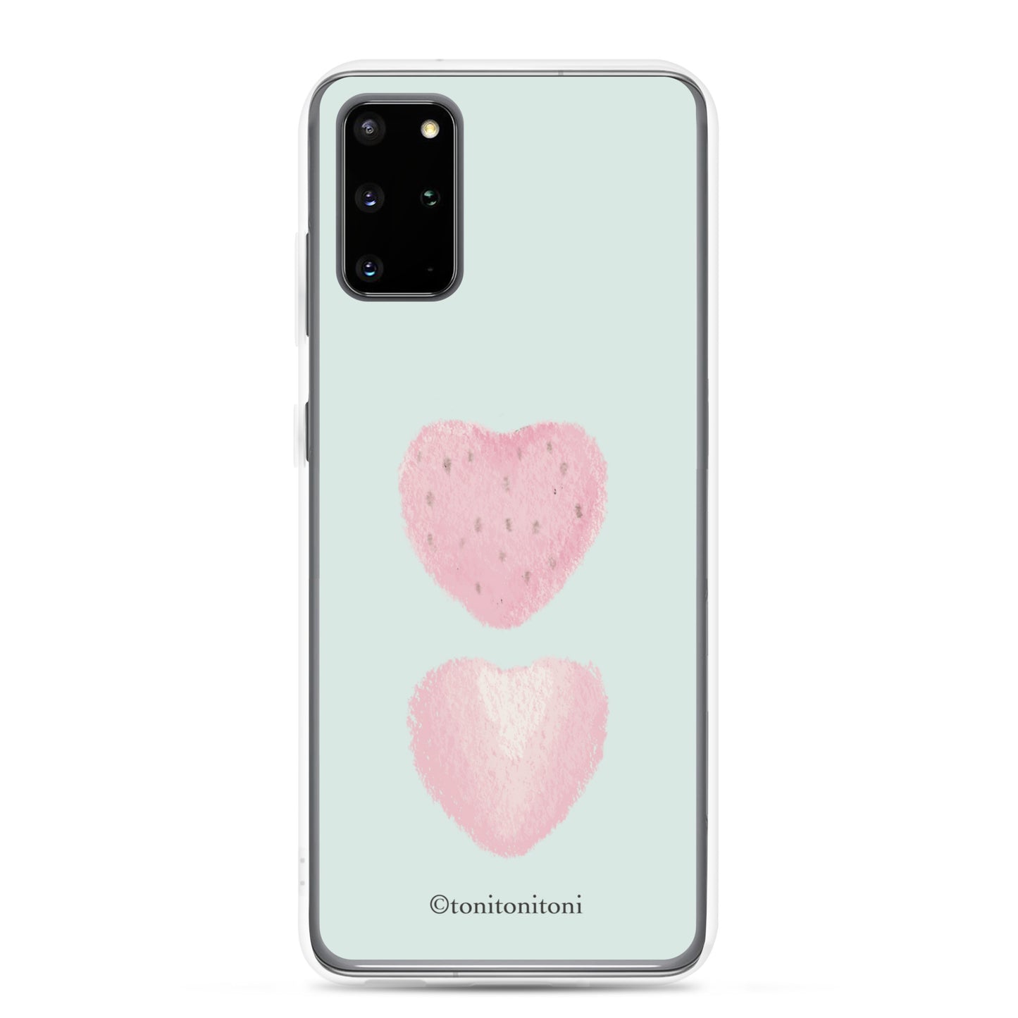 π Blue Strawberry Samsung Clear Case π