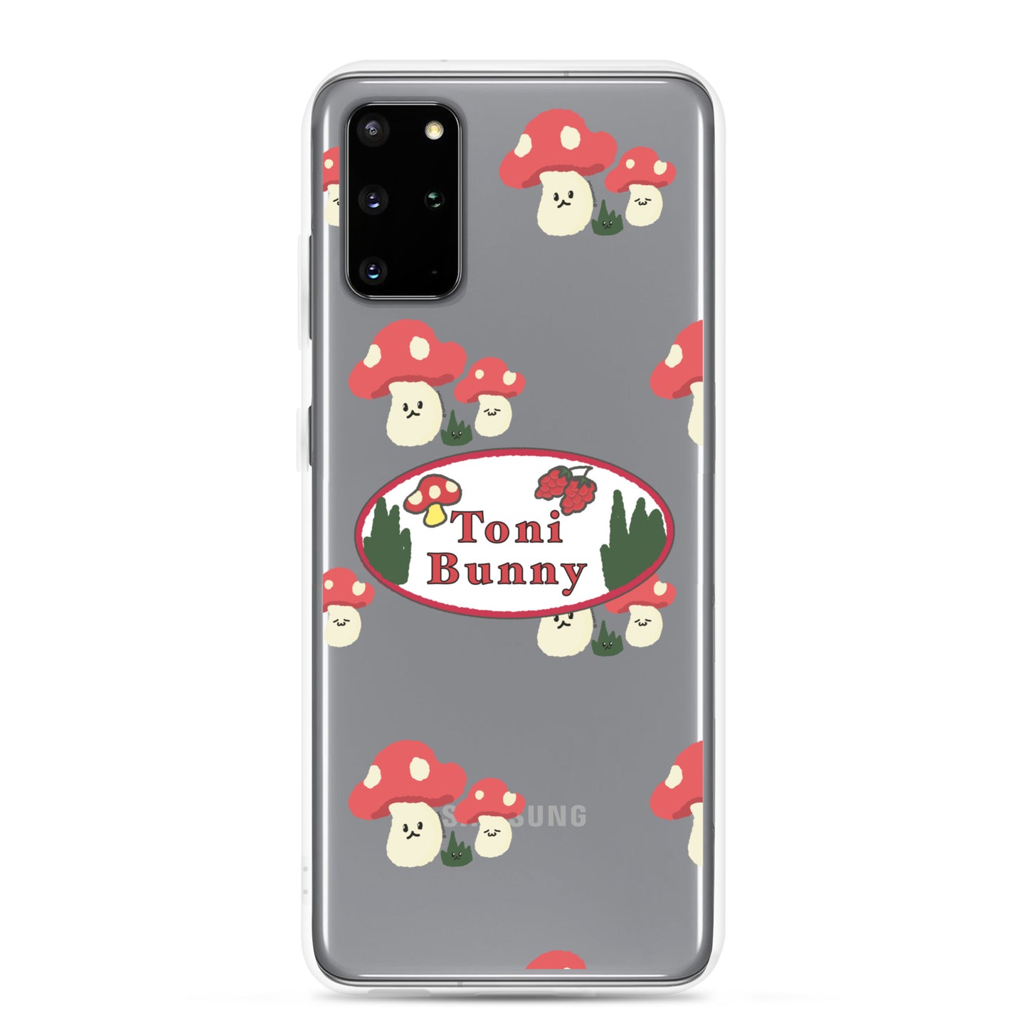 π ToniBunny Mushroom Logo Samsung Clear Case π