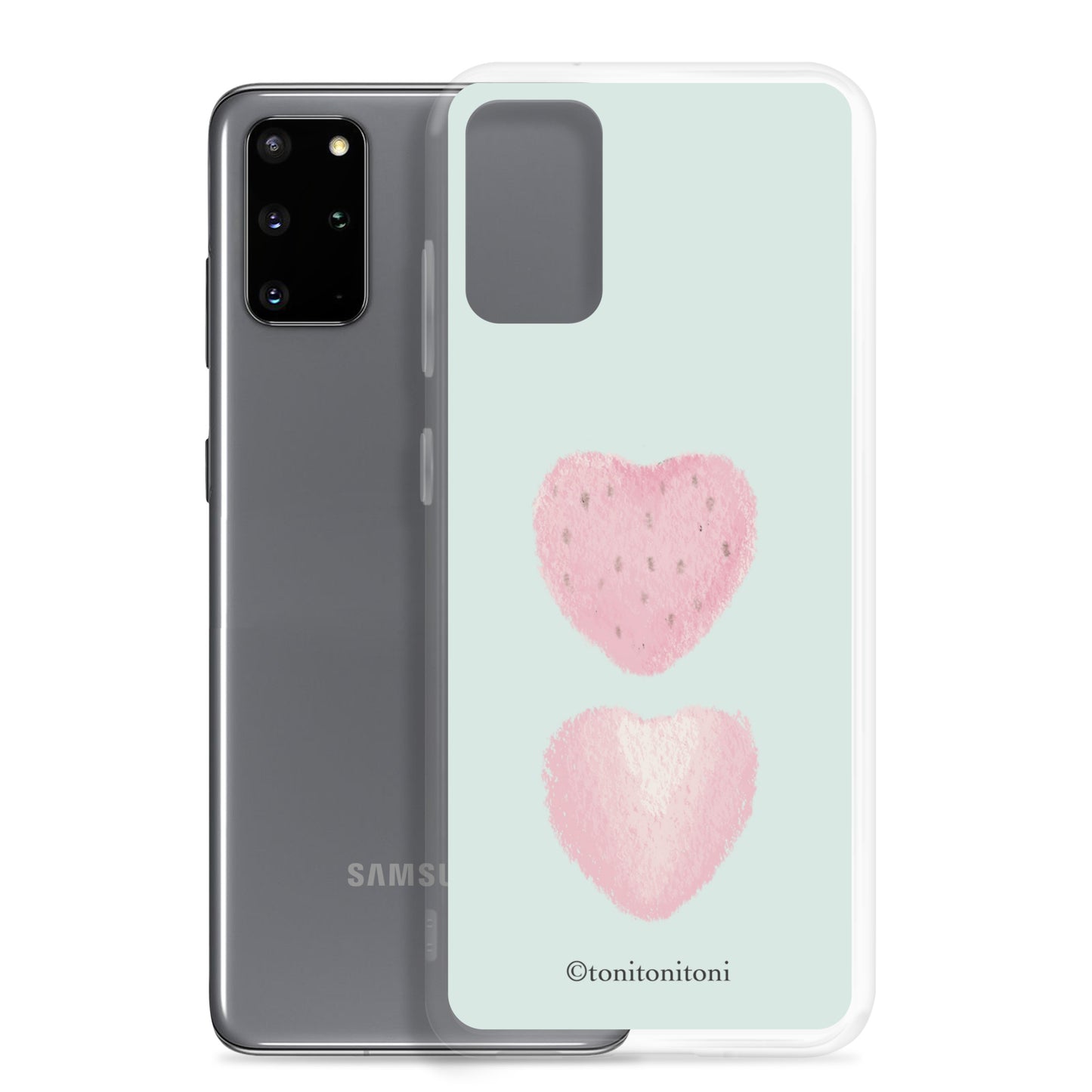 π Blue Strawberry Samsung Clear Case π