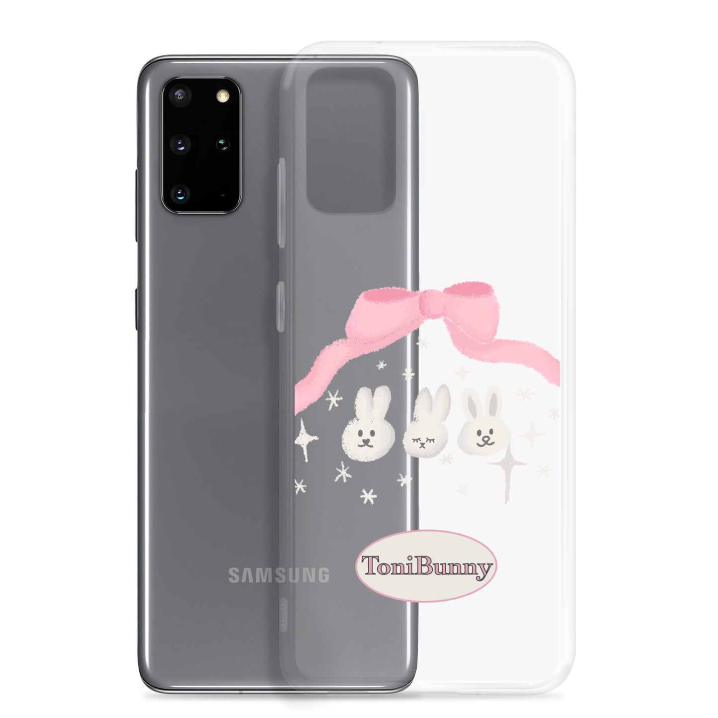 π ToniBunny Ribbon Bunny Friends Samsung Clear Case π