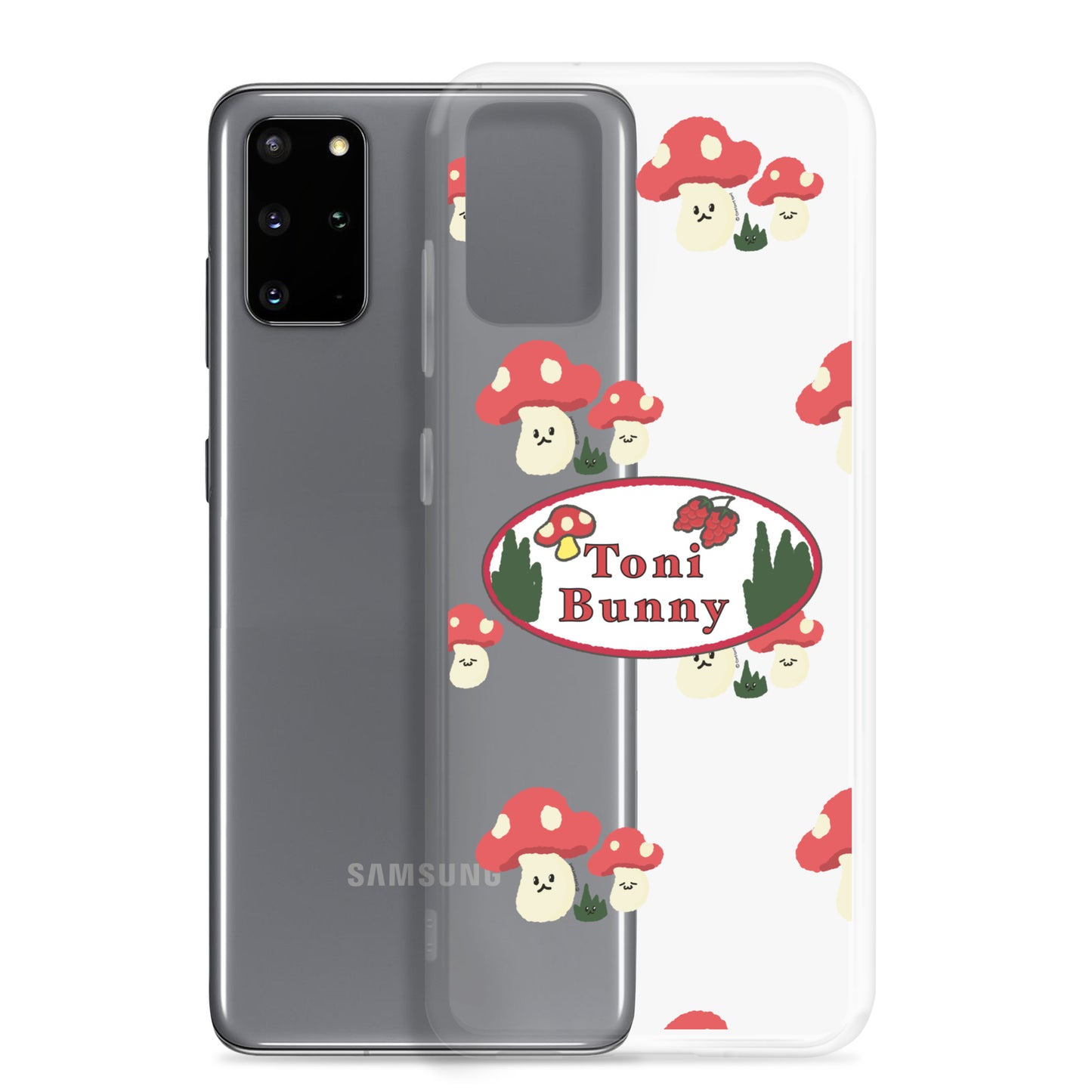 π ToniBunny Mushroom Logo Samsung Clear Case π