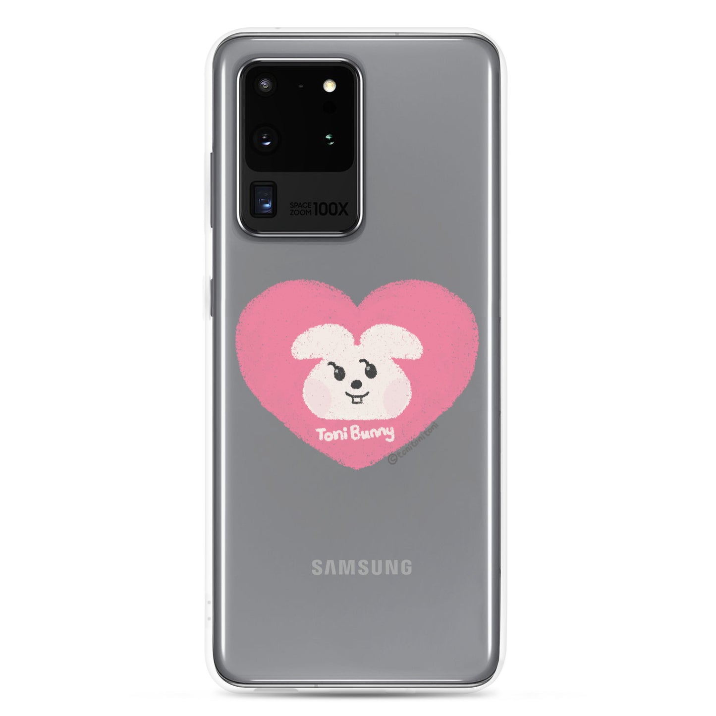 π ToniBunny Pink Heart Logo Samsung Clear Case π