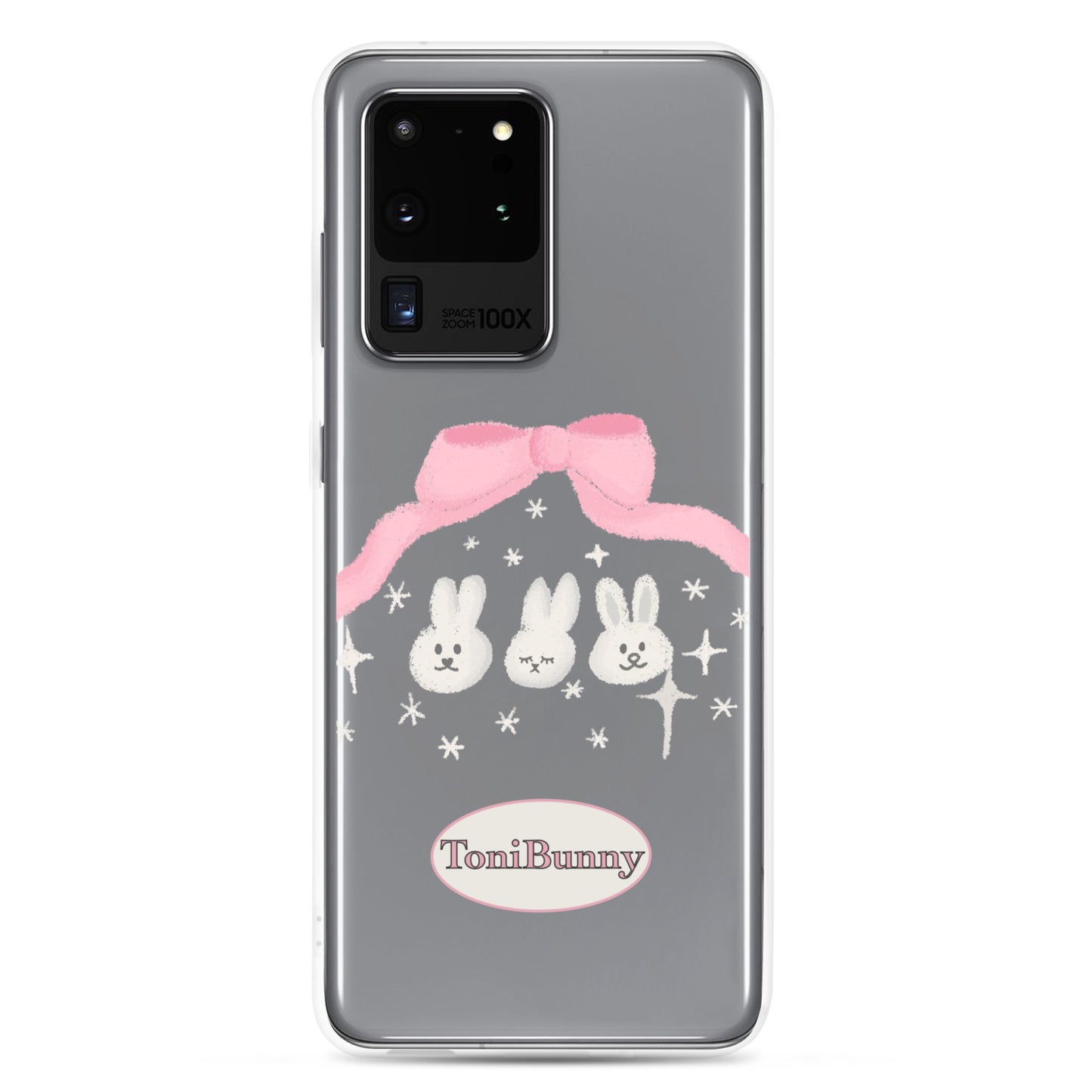 π ToniBunny Ribbon Bunny Friends Samsung Clear Case π