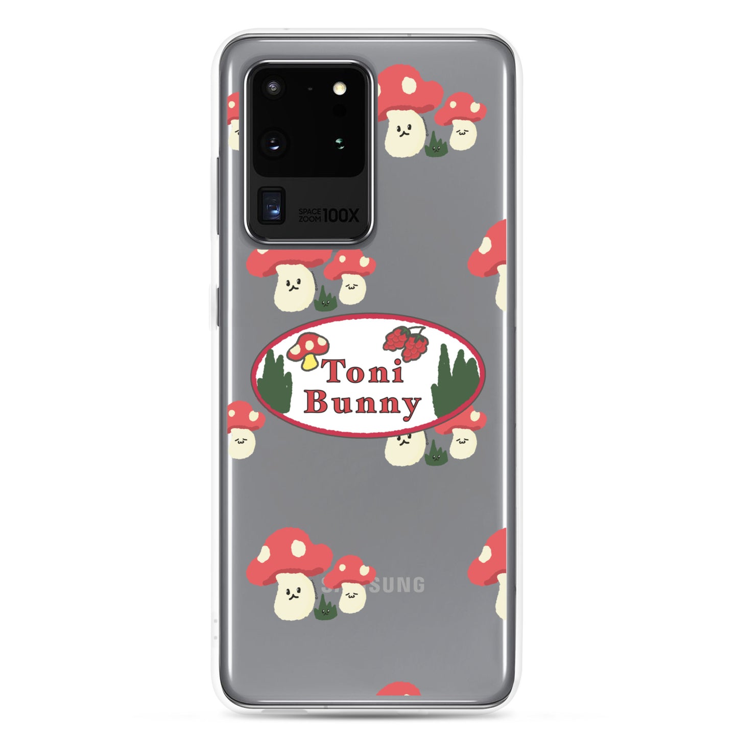 π ToniBunny Mushroom Logo Samsung Clear Case π