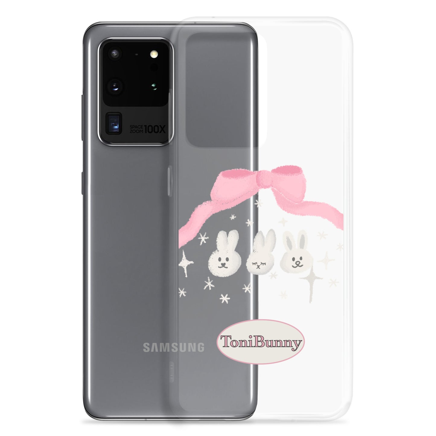 π ToniBunny Ribbon Bunny Friends Samsung Clear Case π