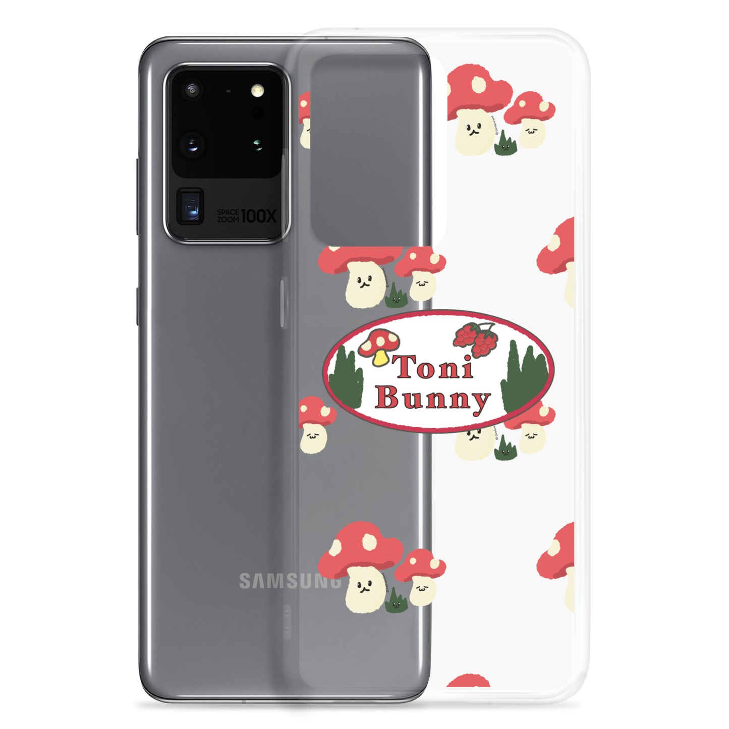 π ToniBunny Mushroom Logo Samsung Clear Case π