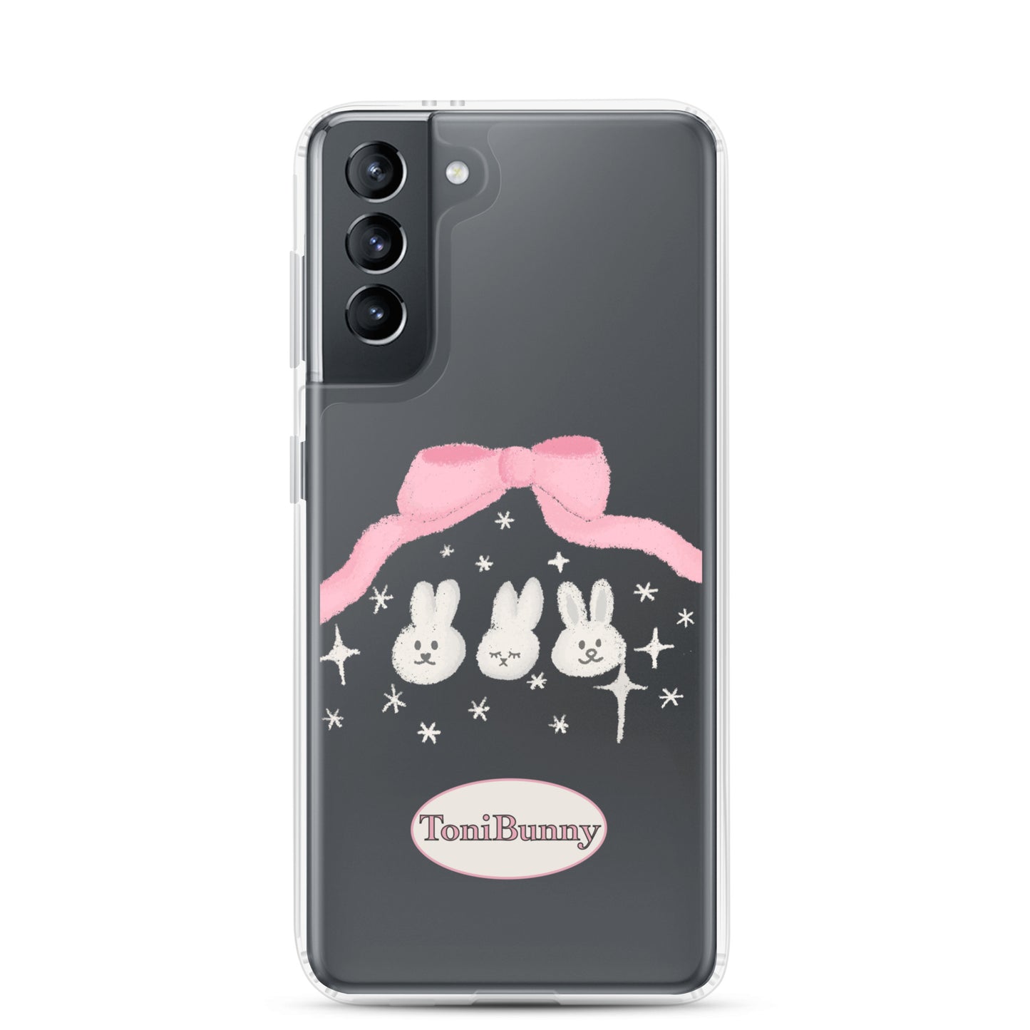 π ToniBunny Ribbon Bunny Friends Samsung Clear Case π
