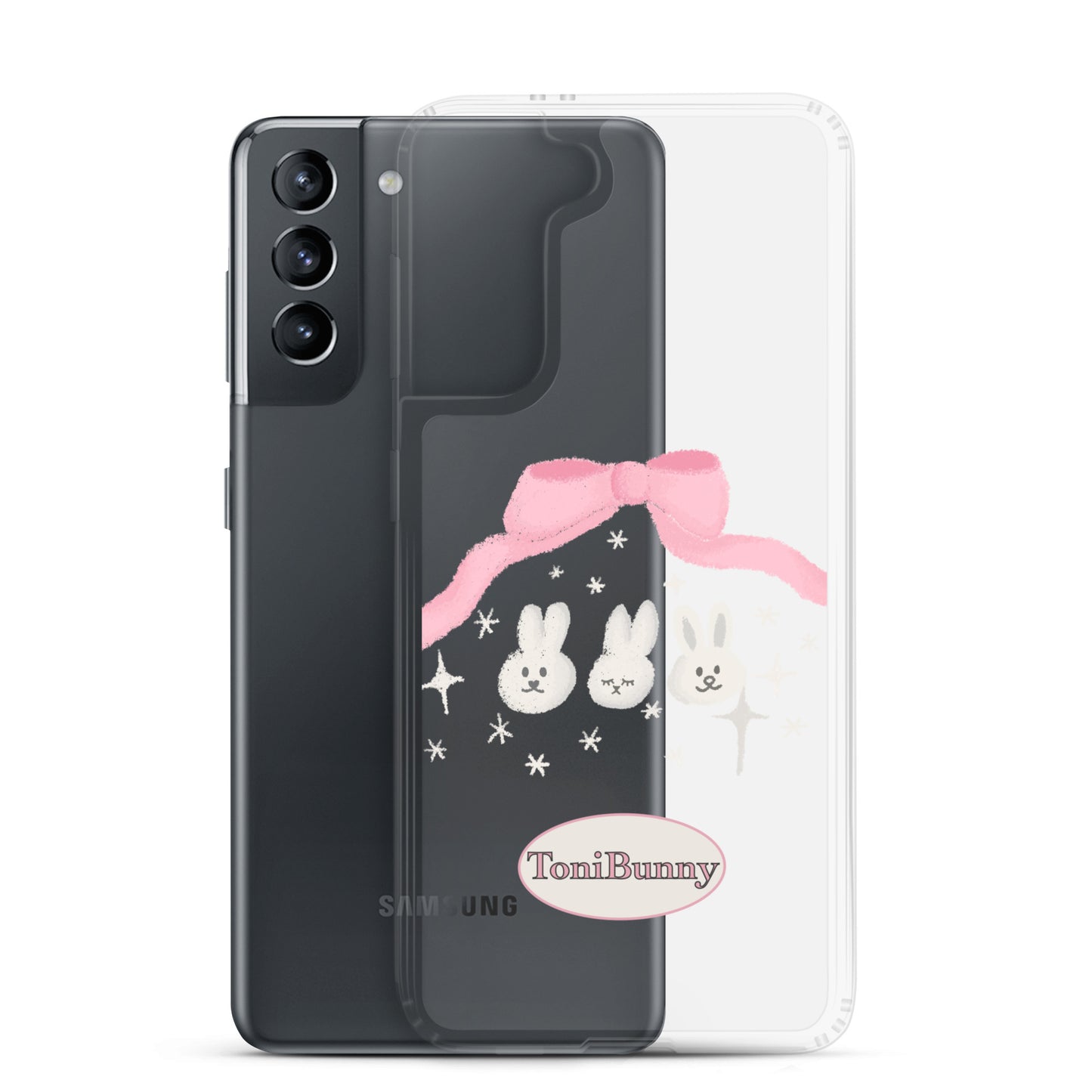π ToniBunny Ribbon Bunny Friends Samsung Clear Case π