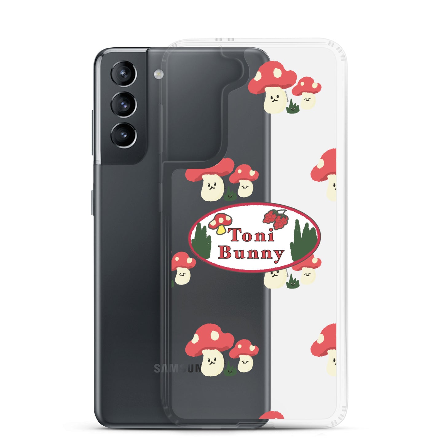 π ToniBunny Mushroom Logo Samsung Clear Case π