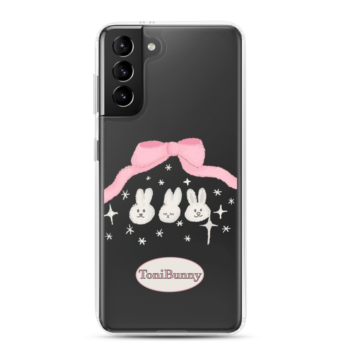 π ToniBunny Ribbon Bunny Friends Samsung Clear Case π