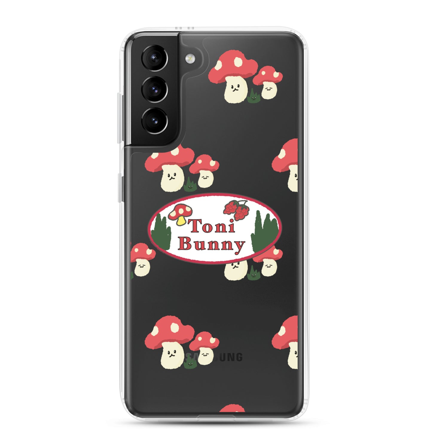 π ToniBunny Mushroom Logo Samsung Clear Case π