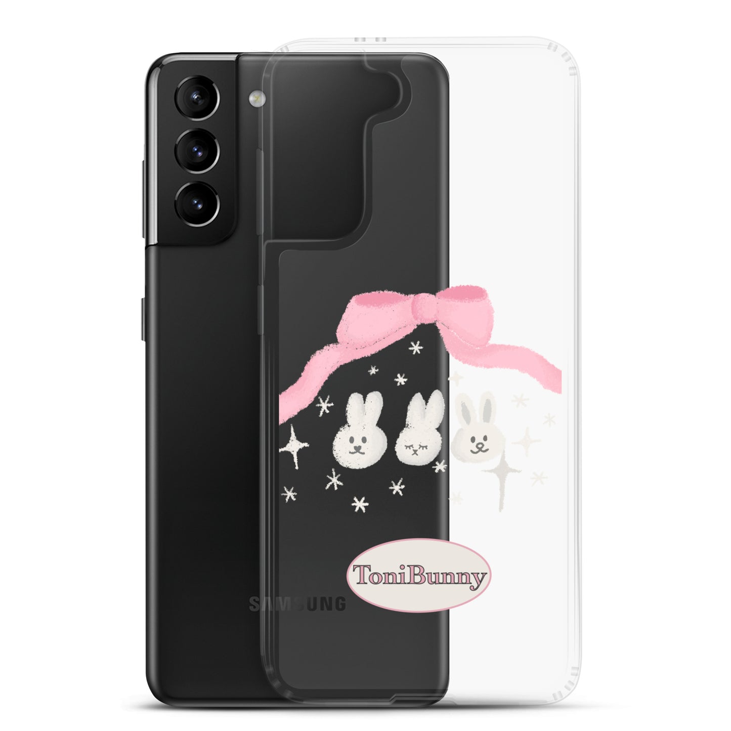 π ToniBunny Ribbon Bunny Friends Samsung Clear Case π