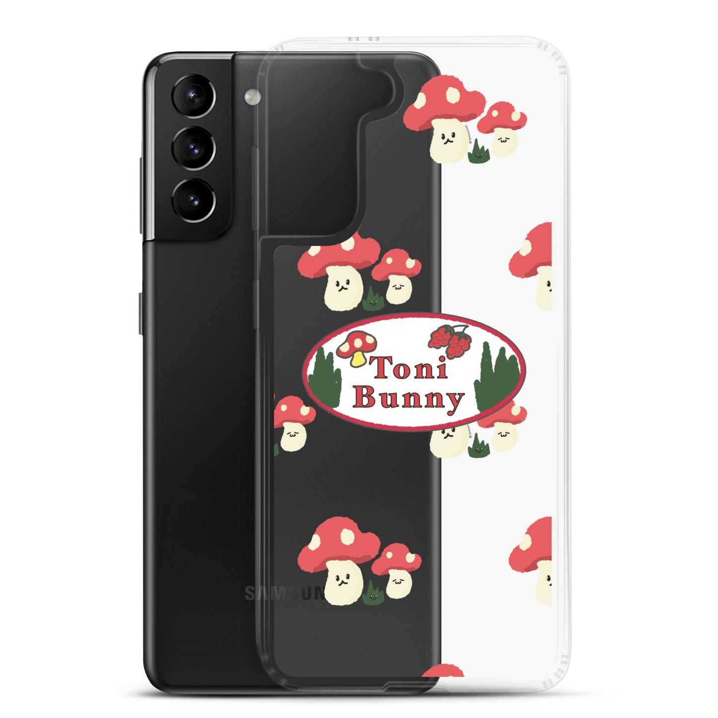 π ToniBunny Mushroom Logo Samsung Clear Case π