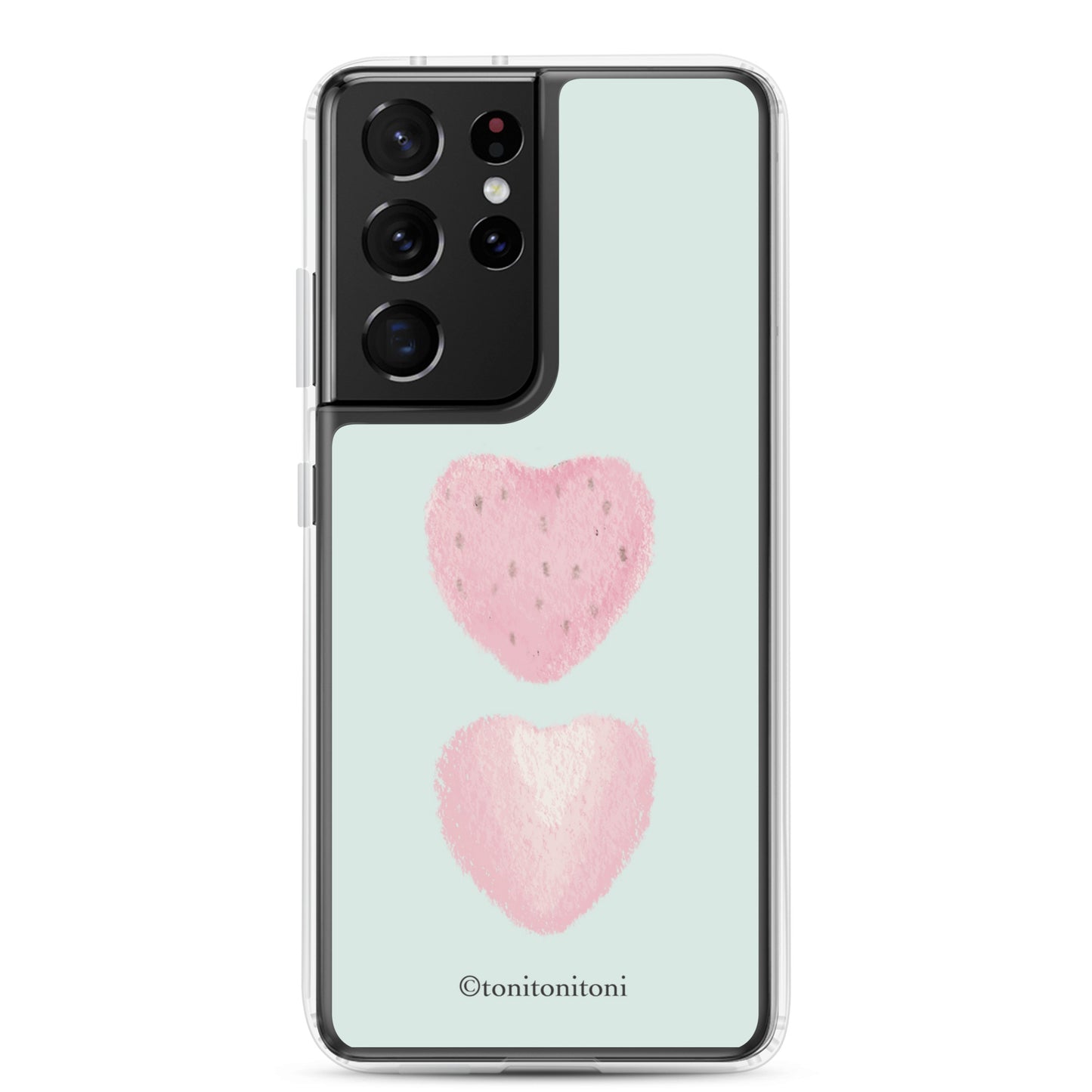 π Blue Strawberry Samsung Clear Case π