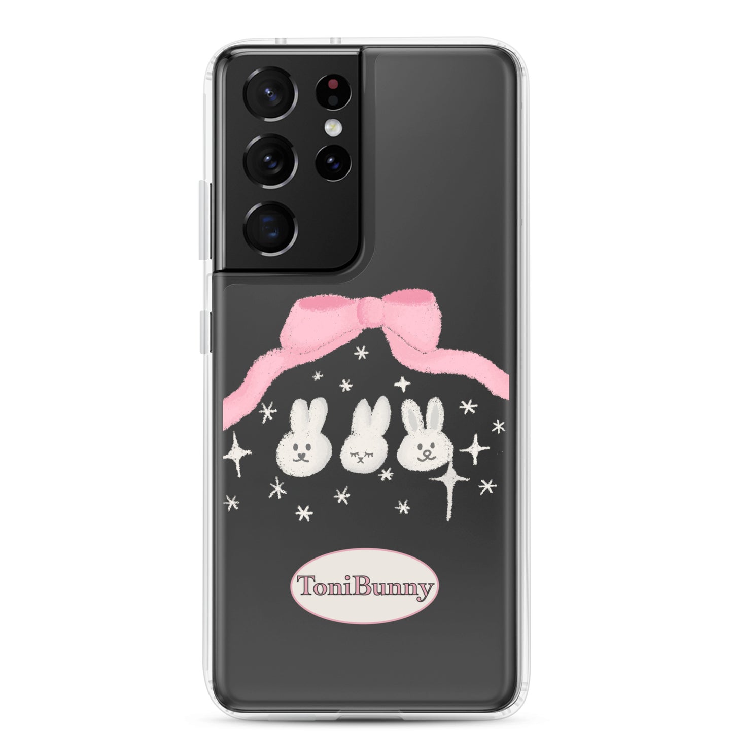 π ToniBunny Ribbon Bunny Friends Samsung Clear Case π